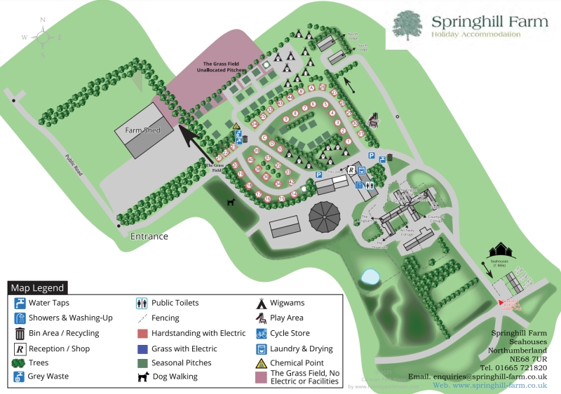 Brewery Farm site layout